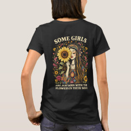 Flores en la camiseta de sus almas