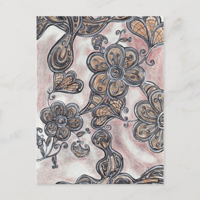 Flores en la postal de Marte (Anverso)