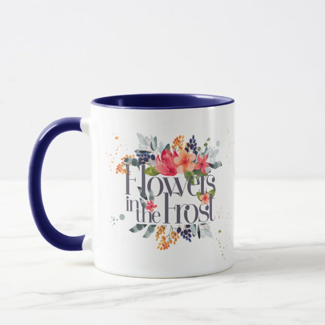 Flores en la taza de Frost para los profesores en (Izquierda)