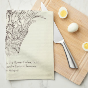 Flores En La Toalla De Dish De Vase Scripture