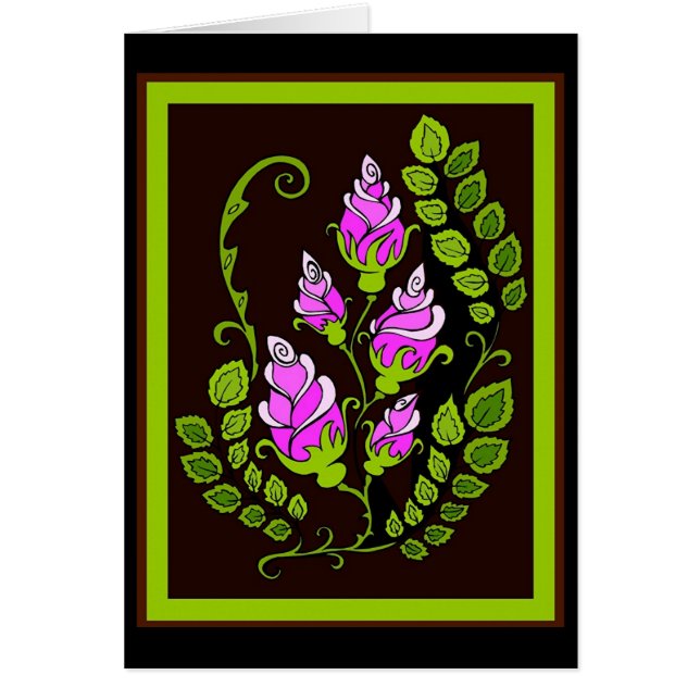 Flores en negro (Frente)