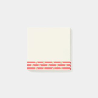 Flores en notas adhesivas de rayas Post-It®