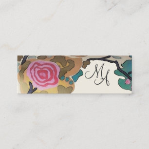 Flores en tarjetas del negocio/de visita del ~ de