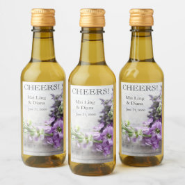 Flores en tonos lavanda con música antigua