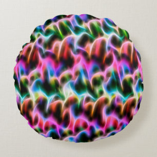 Flores en un cojín abstracto de color pastel