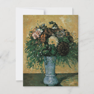 Flores en un jarrón azul por Paul Cezanne Arte Vin