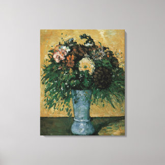 Flores en un jarrón azul por Paul Cezanne Arte Vin