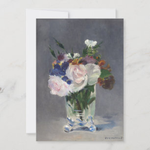 Flores en una maleta de cristal   Édouard Manet
