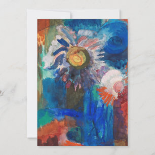 Flores en una malla azul   Fritz Schaefler