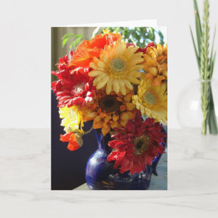 Flores en una tarjeta del florero