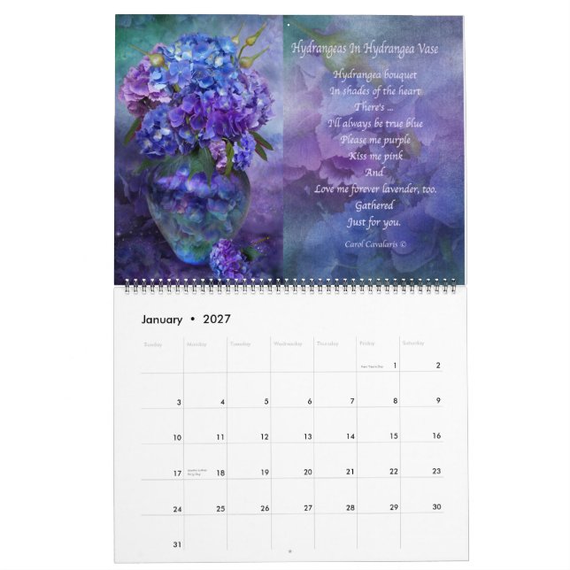 Flores En Vasos De Afección Calendario 2014 (Jan 2027)