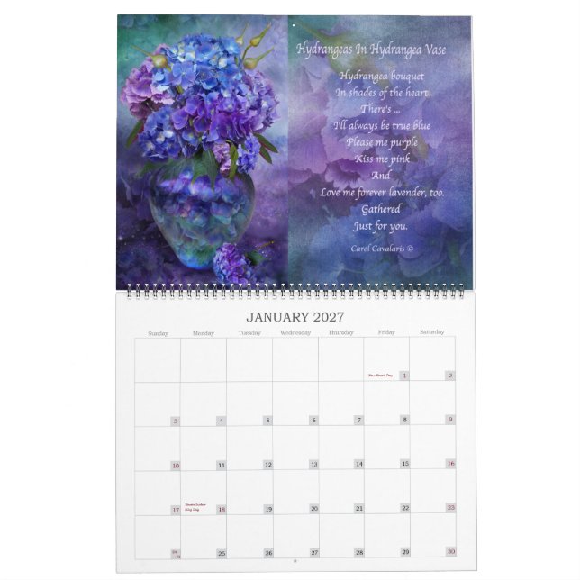 Flores En Vasos De Afección Calendario 2015 (Jan 2027)