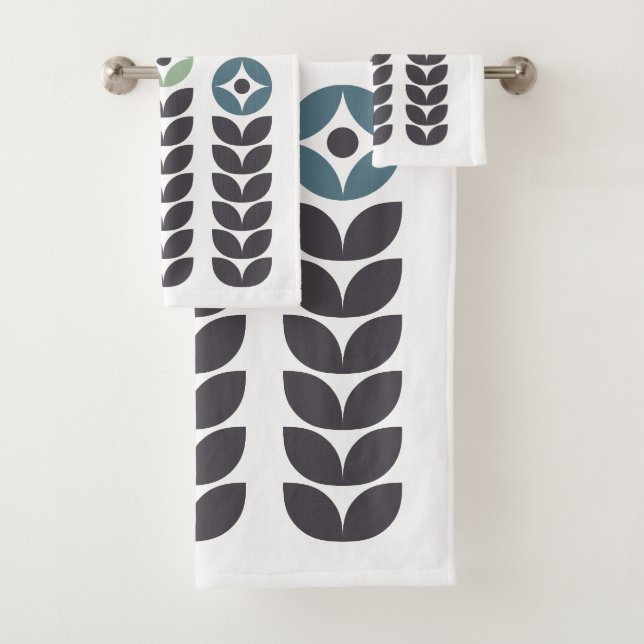 Flores escandinavas coloridas abstractas (In situ)