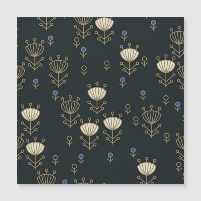 Flores étnicas: diseño ornamental vintage (Anverso)