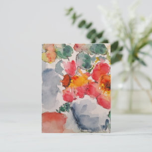Flores Eucalyptus Sprigs Bouquet Watercolor Card