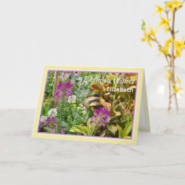 Flores exóticas tarjeta de cumpleaños feliz person