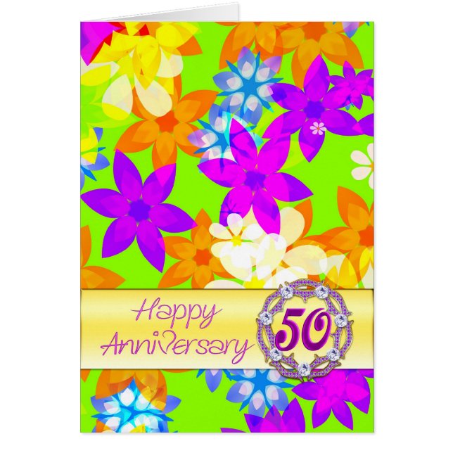 Flores fabulosas 50 años para un par (Frente)