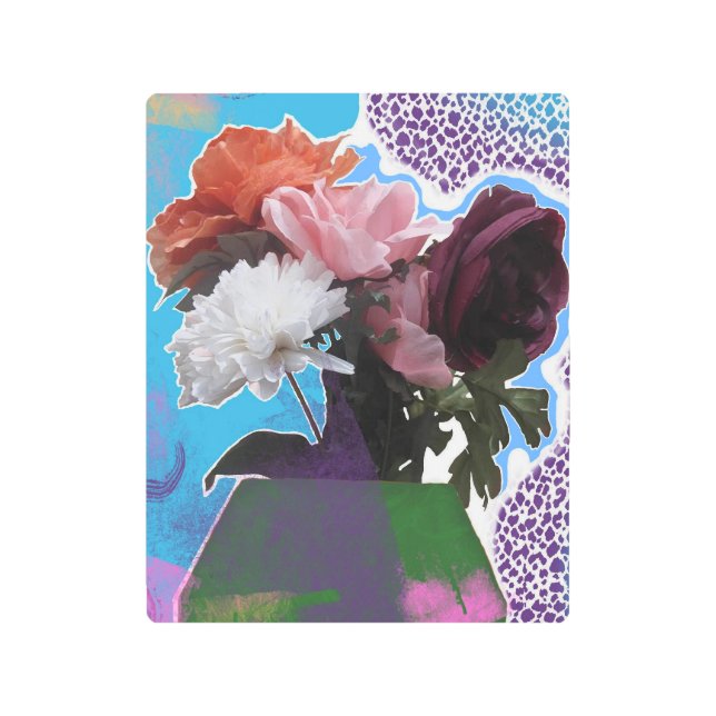 Flores falsas: medios mixtos arte Metalizado en pa (Anverso)