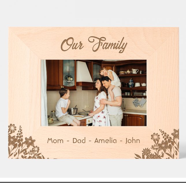 Flores Familia Nombres de fecha Marcos de madera g (Subido por el creador)