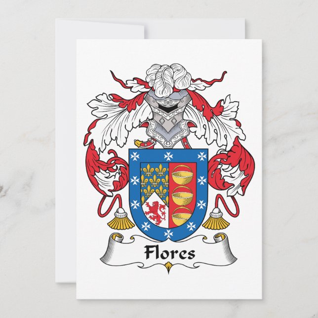 Flores Family Crest (Anverso)