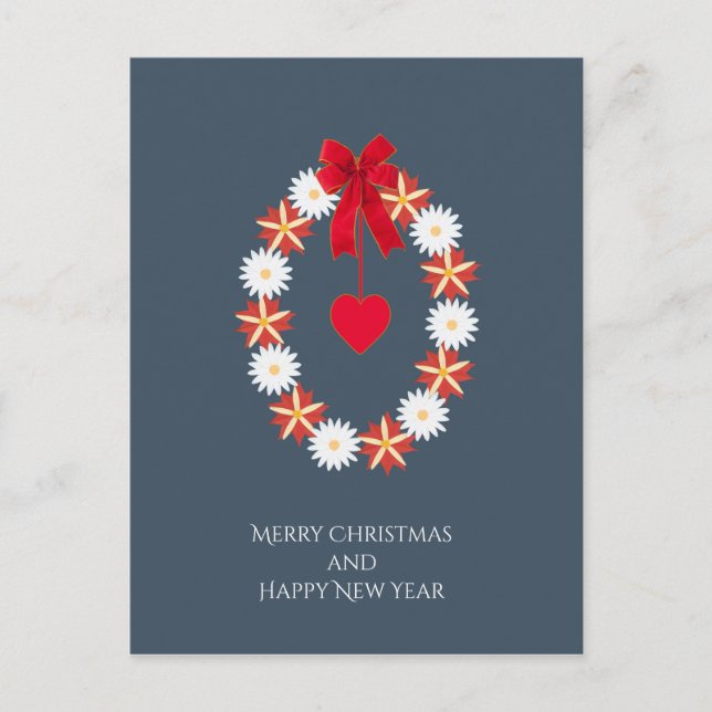 Flores Feliz Navidad - Floral, maricones (Anverso)