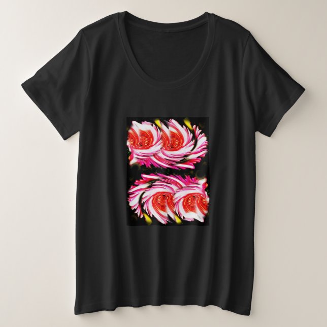 Flores festivas rojas (Anverso del diseño)