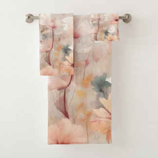 Flores florales Naranja Beige Peach Design 328