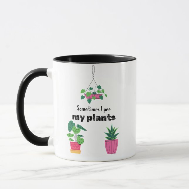 Flores flores regalo de taza de café divertido (Izquierda)