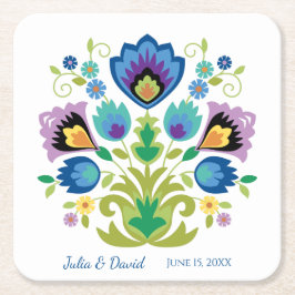 Flores Folclóricas Polacas Posavasos de Papel de L