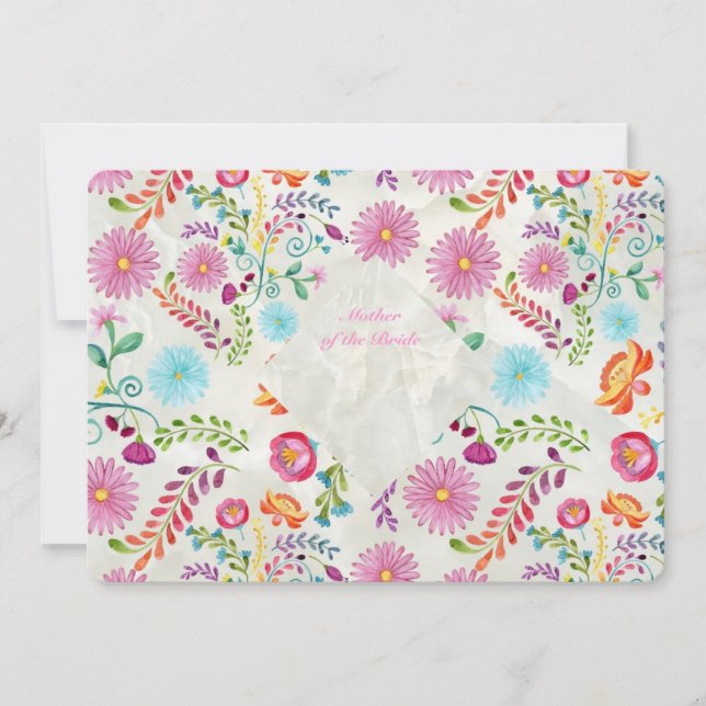 Flores Folclóricas Regalo para la Madre de la Novi (Anverso)