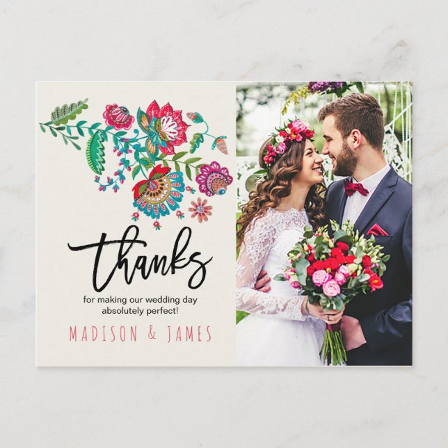 Flores Folklóricas | Gracias | Tarjeta Postal de F (Anverso)