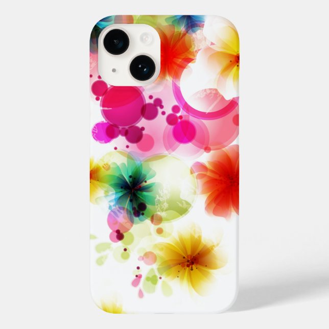 Flores Fundas para iPhone 14 (Reverso )