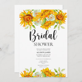Flores girasoles novias Invitación a ducha