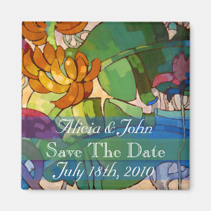 Flores - Guardar el imán de fecha