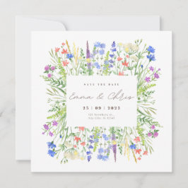 Flores Guardar La Invitación De Boda De Fecha