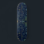 Flores Guitar Art Skateboard<br><div class="desc">Flores Guitarra Art</div>