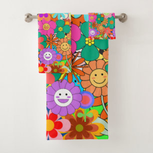 Flores Hippie Retro Groovy Boho