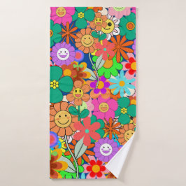 Flores Hippie Retro Groovy Boho