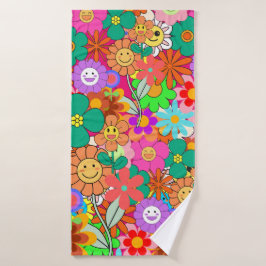 Flores Hippie Retro Groovy Boho