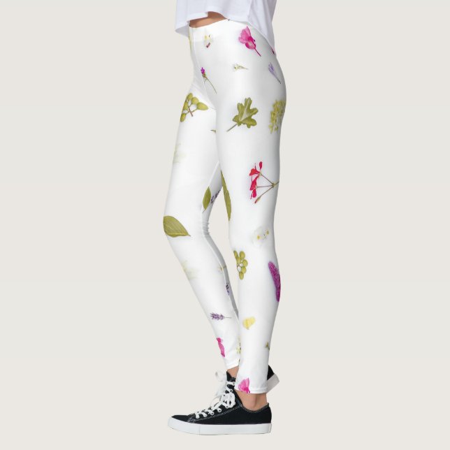 Flores impresas Leggings (Izquierda)