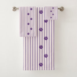 Flores índigo elegantes, Rubor y rayas violetas