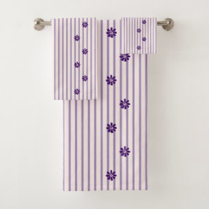 Flores índigo elegantes, Rubor y rayas violetas