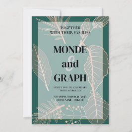 Flores Invitaciones a la boda Arte