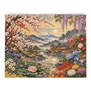 Flores Japonesas Calendario 2027 Inspirado en Uk