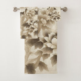 Flores Jardín 10 Toallas De Baño