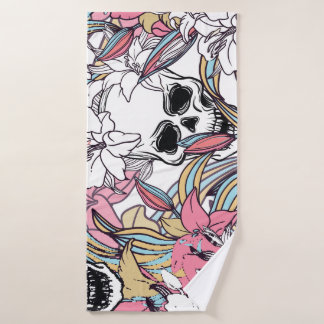Flores Lily Skulls: Boho Vintage.