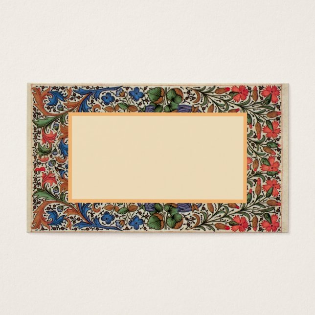 Flores medievales del millo de la frontera floral (Frente)