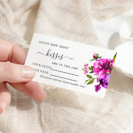 Flores moradas cuántas tarjetas de juego de besos