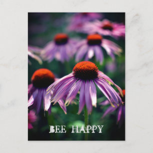 Flores moradas en la postal RHS Wisley