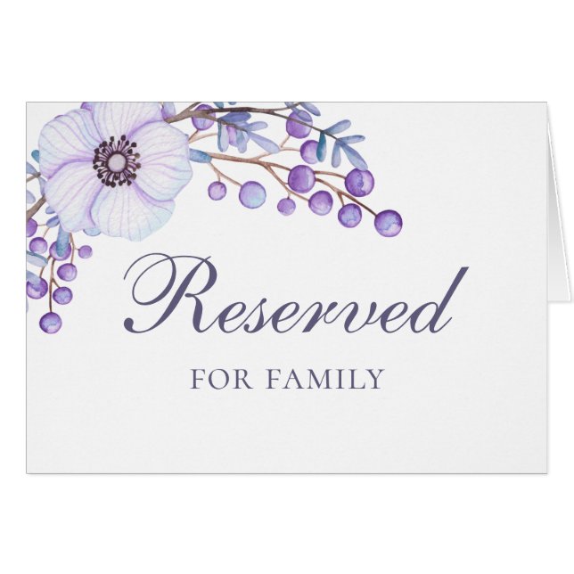 Flores moradas. Firma reservada de boda en el jard (Anverso (Horizontal))
